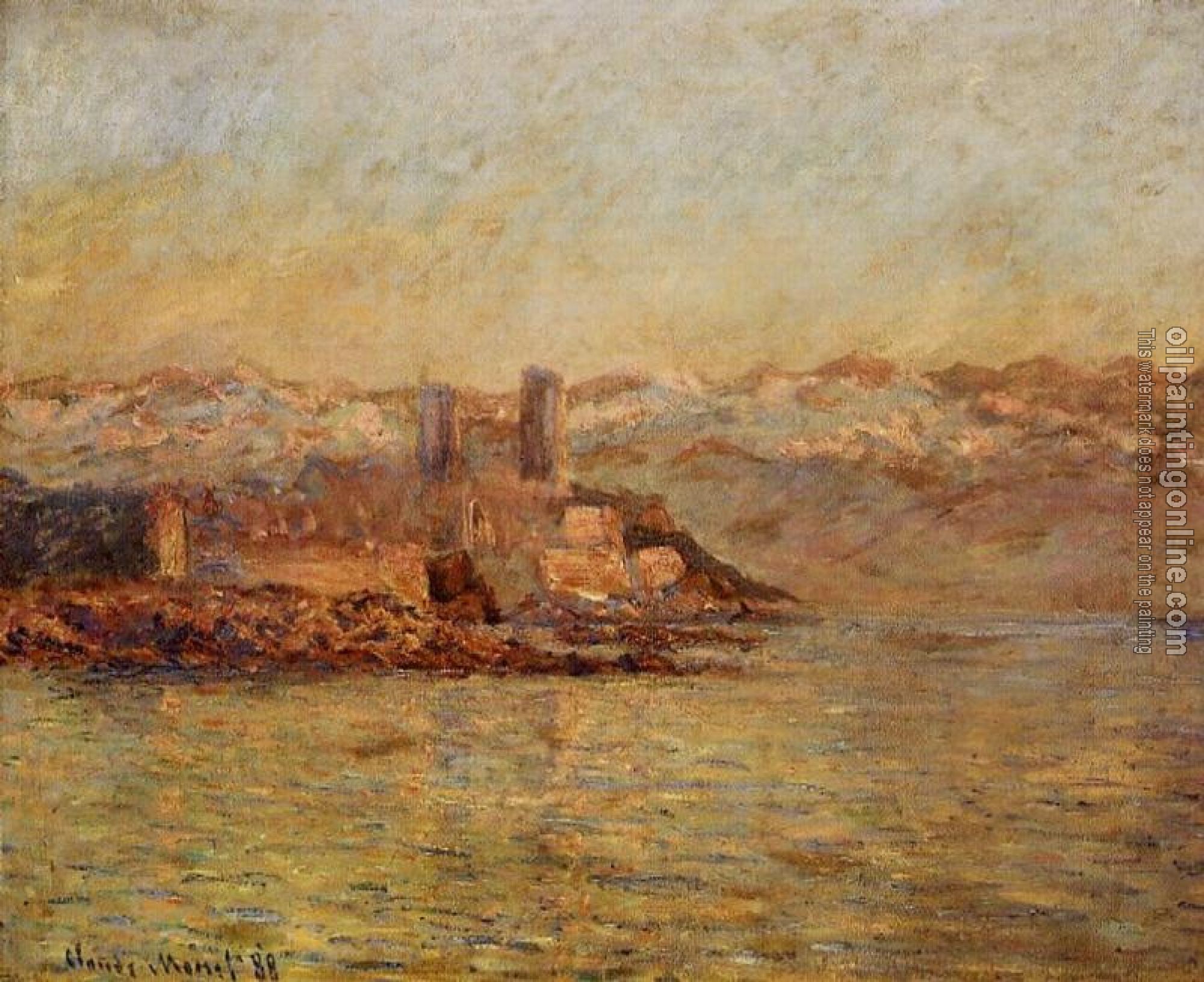 Monet, Claude Oscar - Antibes and the Maritime Alps